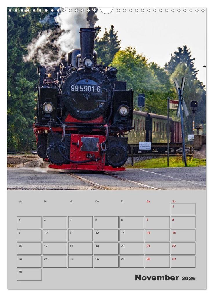 Weitere Ansicht: Brockenbahn - Terminplaner (Wandkalender 2026 DIN A3 hoch), CALVENDO Monatskalender | Holger Felix, Calvendo