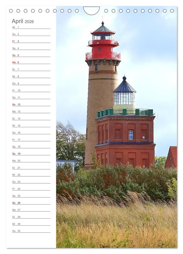 Weitere Ansicht: Leuchtender Geburtstagskalender - Leuchttürme an Ost-und Nordsee (Wandkalender 2026 DIN A4 hoch), CA | Michaela Schimmack, Calvendo