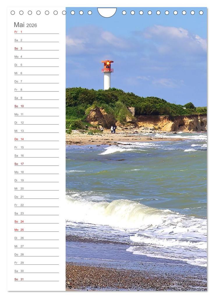 Weitere Ansicht: Leuchtender Geburtstagskalender - Leuchttürme an Ost-und Nordsee (Wandkalender 2026 DIN A4 hoch), CA | Michaela Schimmack, Calvendo
