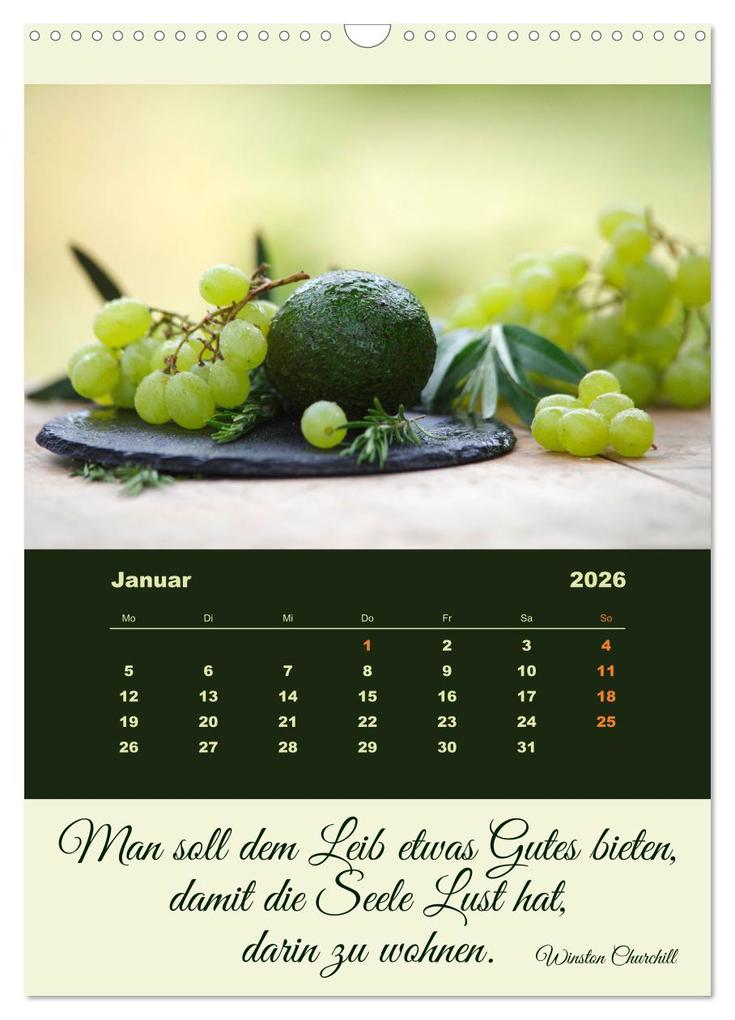 Weitere Ansicht: Vegan Ernährt - frisches Gemüse und Obst auf den Tisch (Wandkalender 2026 DIN A3 hoch), CALVENDO Monatskalender | Calvendo