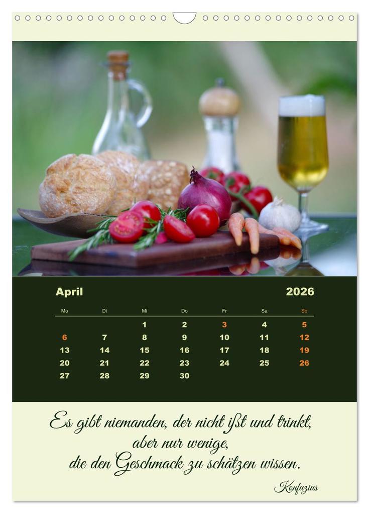 Weitere Ansicht: Vegan Ernährt - frisches Gemüse und Obst auf den Tisch (Wandkalender 2026 DIN A3 hoch), CALVENDO Monatskalender | Calvendo