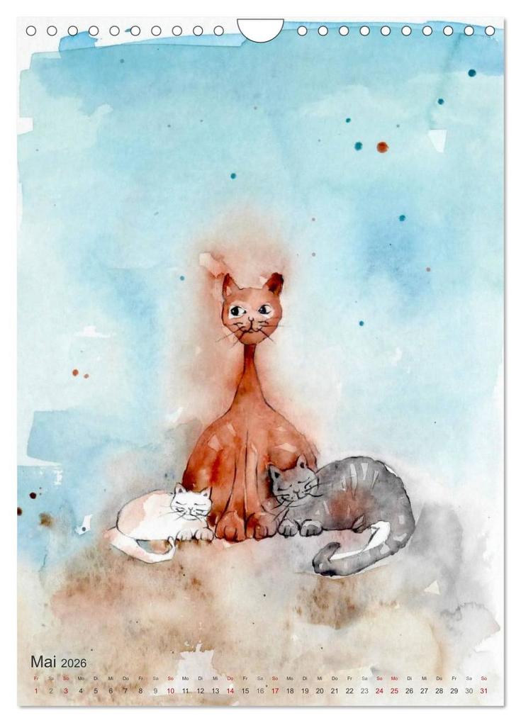 Weitere Ansicht: CATS - silent moments, besinnliche Momente (Wandkalender 2026 DIN A4 hoch), CALVENDO Monatskalender | Sabine Floner, Calvendo