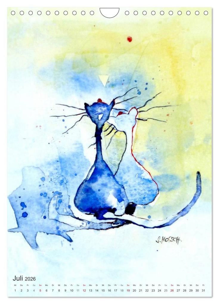 Weitere Ansicht: CATS - silent moments, besinnliche Momente (Wandkalender 2026 DIN A4 hoch), CALVENDO Monatskalender | Sabine Floner, Calvendo