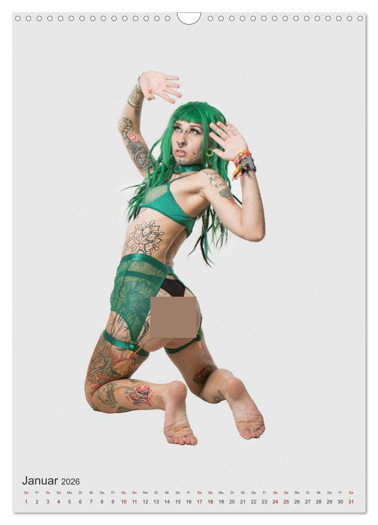 Weitere Ansicht: Die Welt der Tätowierungen: Ein Jahr in Bildern (Wandkalender 2026 DIN A3 hoch), CALVENDO Monatskalender | Jürgen Bedaam, Calvendo