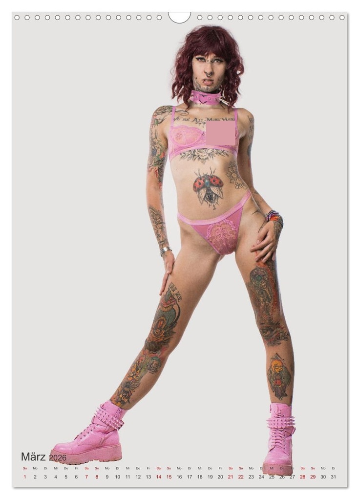 Weitere Ansicht: Die Welt der Tätowierungen: Ein Jahr in Bildern (Wandkalender 2026 DIN A3 hoch), CALVENDO Monatskalender | Jürgen Bedaam, Calvendo