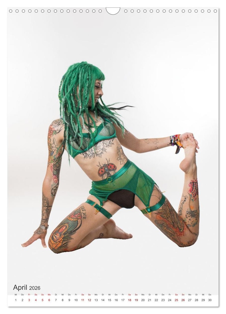 Weitere Ansicht: Die Welt der Tätowierungen: Ein Jahr in Bildern (Wandkalender 2026 DIN A3 hoch), CALVENDO Monatskalender | Jürgen Bedaam, Calvendo