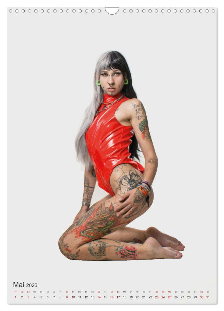 Weitere Ansicht: Die Welt der Tätowierungen: Ein Jahr in Bildern (Wandkalender 2026 DIN A3 hoch), CALVENDO Monatskalender | Jürgen Bedaam, Calvendo
