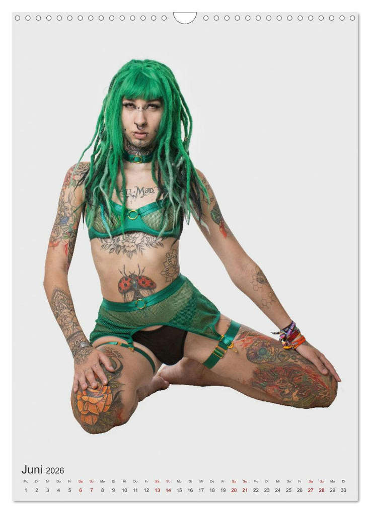 Weitere Ansicht: Die Welt der Tätowierungen: Ein Jahr in Bildern (Wandkalender 2026 DIN A3 hoch), CALVENDO Monatskalender | Jürgen Bedaam, Calvendo