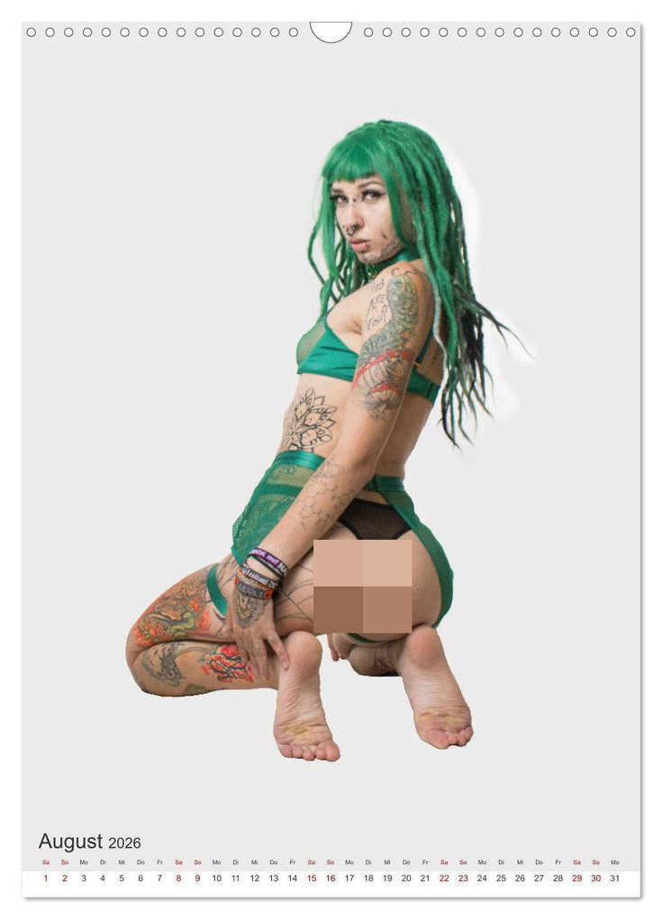 Weitere Ansicht: Die Welt der Tätowierungen: Ein Jahr in Bildern (Wandkalender 2026 DIN A3 hoch), CALVENDO Monatskalender | Jürgen Bedaam, Calvendo