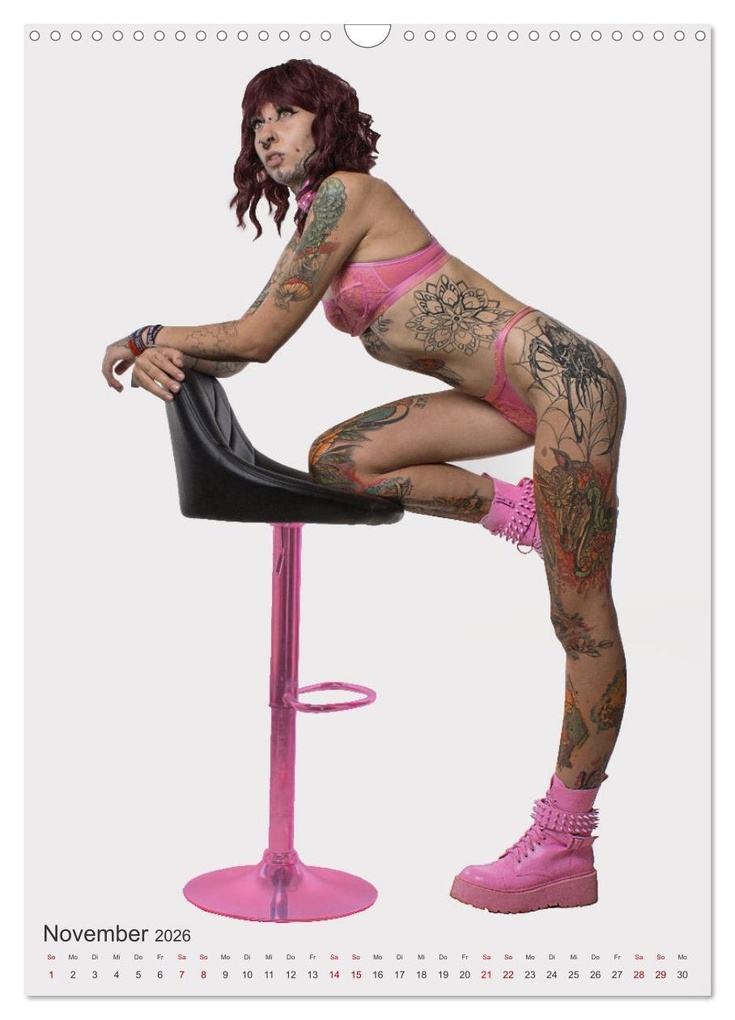 Weitere Ansicht: Die Welt der Tätowierungen: Ein Jahr in Bildern (Wandkalender 2026 DIN A3 hoch), CALVENDO Monatskalender | Jürgen Bedaam, Calvendo