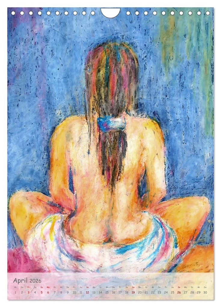 Weitere Ansicht: Body Colours - Farbenprächtige Aktmalerei (Wandkalender 2026 DIN A4 hoch), CALVENDO Monatskalender | Michaela Schimmack, Calvendo