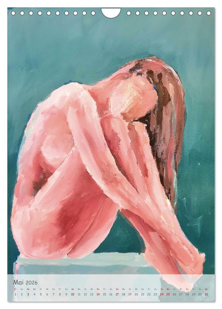 Weitere Ansicht: Body Colours - Farbenprächtige Aktmalerei (Wandkalender 2026 DIN A4 hoch), CALVENDO Monatskalender | Michaela Schimmack, Calvendo