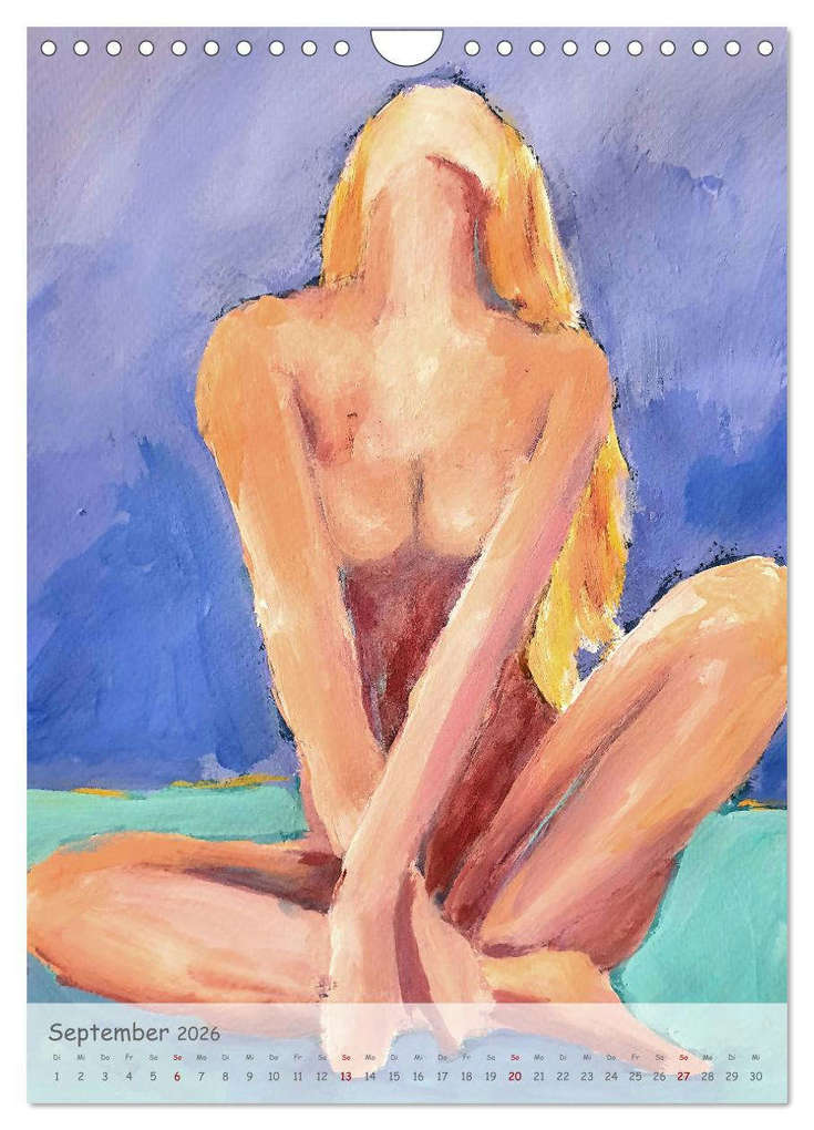 Weitere Ansicht: Body Colours - Farbenprächtige Aktmalerei (Wandkalender 2026 DIN A4 hoch), CALVENDO Monatskalender | Michaela Schimmack, Calvendo