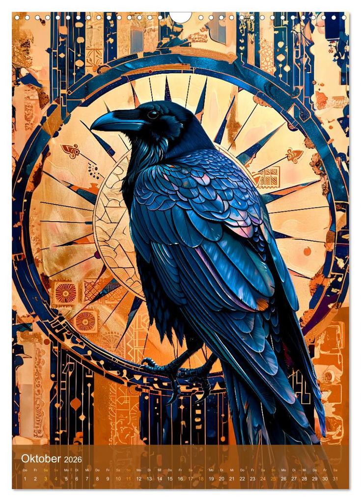 Weitere Ansicht: Totem-Tiere - Mythische Illustrationen von Krafttieren (Wandkalender 2026 DIN A3 hoch), CALVENDO Mon | Anja Frost, Calvendo