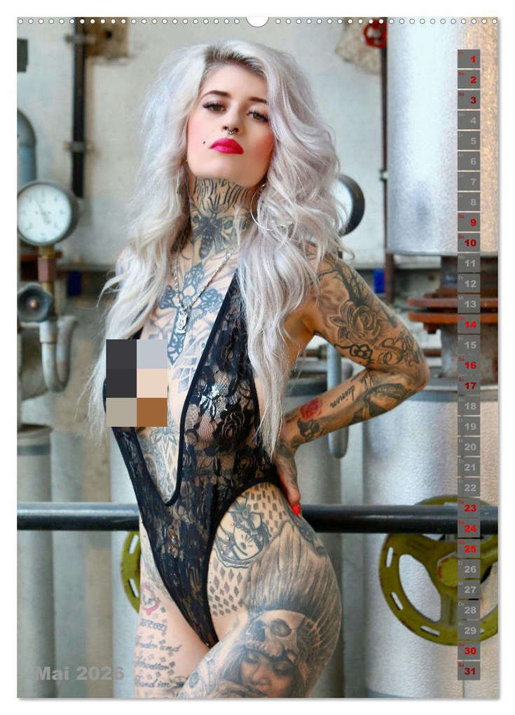 Weitere Ansicht: Beauty Tattoo Girls 2026 (hochwertiger Premium Wandkalender 2026 DIN A2 hoch), Kunstdruck in Hochglanz | Udo Talmon, Calvendo