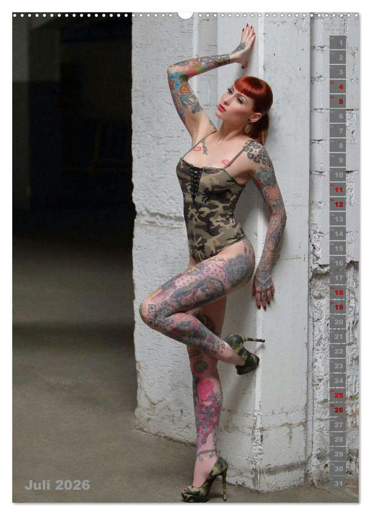 Weitere Ansicht: Beauty Tattoo Girls 2026 (hochwertiger Premium Wandkalender 2026 DIN A2 hoch), Kunstdruck in Hochglanz | Udo Talmon, Calvendo
