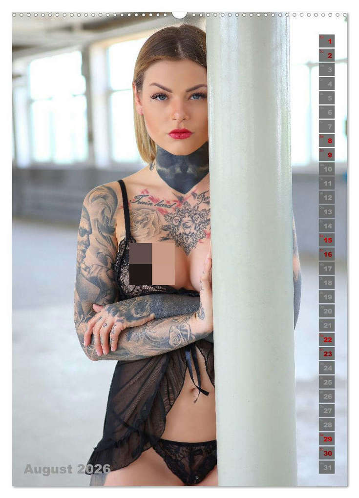 Weitere Ansicht: Beauty Tattoo Girls 2026 (hochwertiger Premium Wandkalender 2026 DIN A2 hoch), Kunstdruck in Hochglanz | Udo Talmon, Calvendo