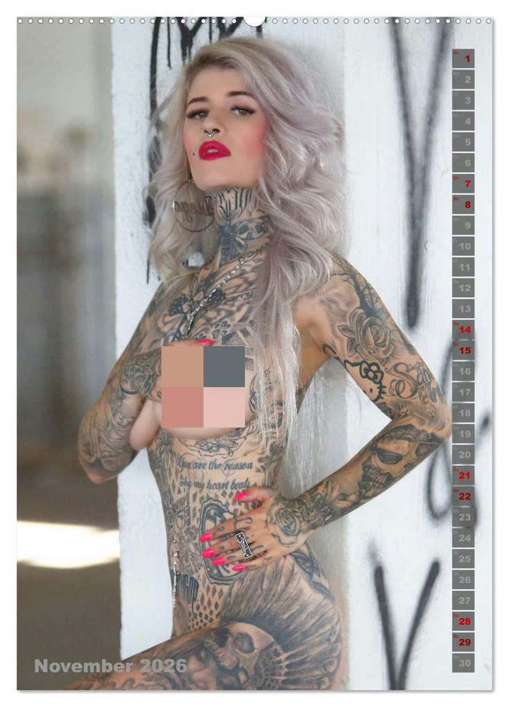 Weitere Ansicht: Beauty Tattoo Girls 2026 (hochwertiger Premium Wandkalender 2026 DIN A2 hoch), Kunstdruck in Hochglanz | Udo Talmon, Calvendo