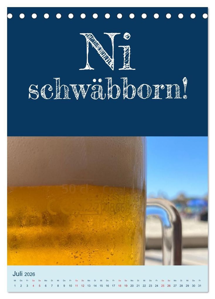 Weitere Ansicht: Ni schwäbborn! Mundart und Dialekt Kalender Sachsen (Tischkalender 2026 DIN A5 hoch), CALVENDO Monatskalender | Sächsmaschine Sächsmaschine, Calvendo, Sächsmaschine