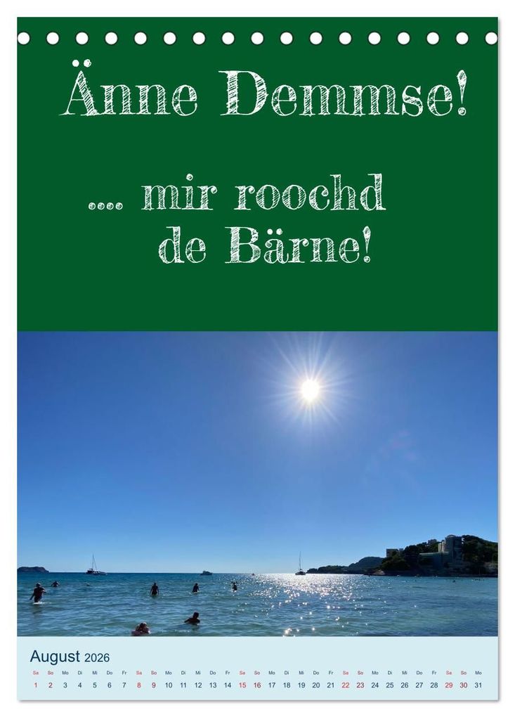 Weitere Ansicht: Ni schwäbborn! Mundart und Dialekt Kalender Sachsen (Tischkalender 2026 DIN A5 hoch), CALVENDO Monatskalender | Sächsmaschine Sächsmaschine, Calvendo, Sächsmaschine