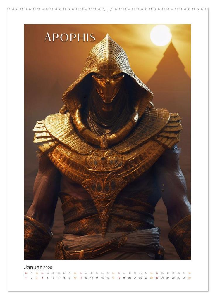 Weitere Ansicht: Ägytische Götter (Wandkalender 2026 DIN A2 hoch), CALVENDO Monatskalender | Steffen Gierok-Latniak, Calvendo