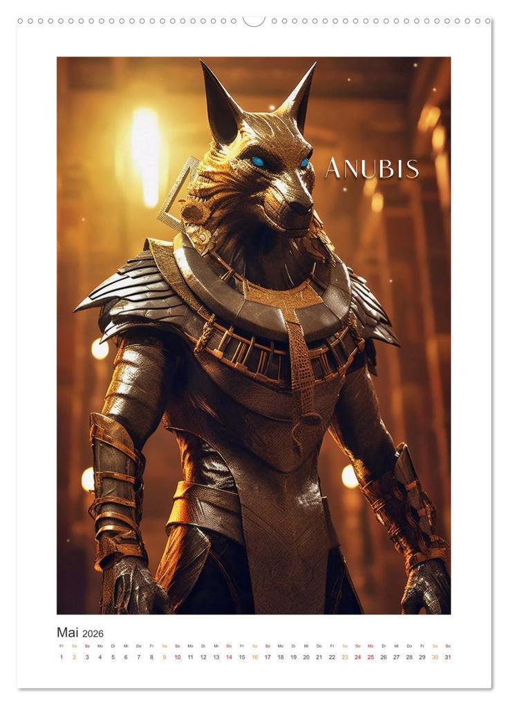 Weitere Ansicht: Ägytische Götter (Wandkalender 2026 DIN A2 hoch), CALVENDO Monatskalender | Steffen Gierok-Latniak, Calvendo