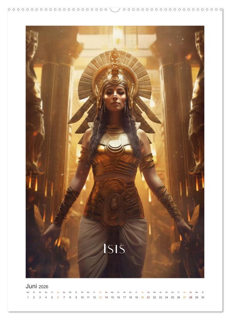 Weitere Ansicht: Ägytische Götter (Wandkalender 2026 DIN A2 hoch), CALVENDO Monatskalender | Steffen Gierok-Latniak, Calvendo