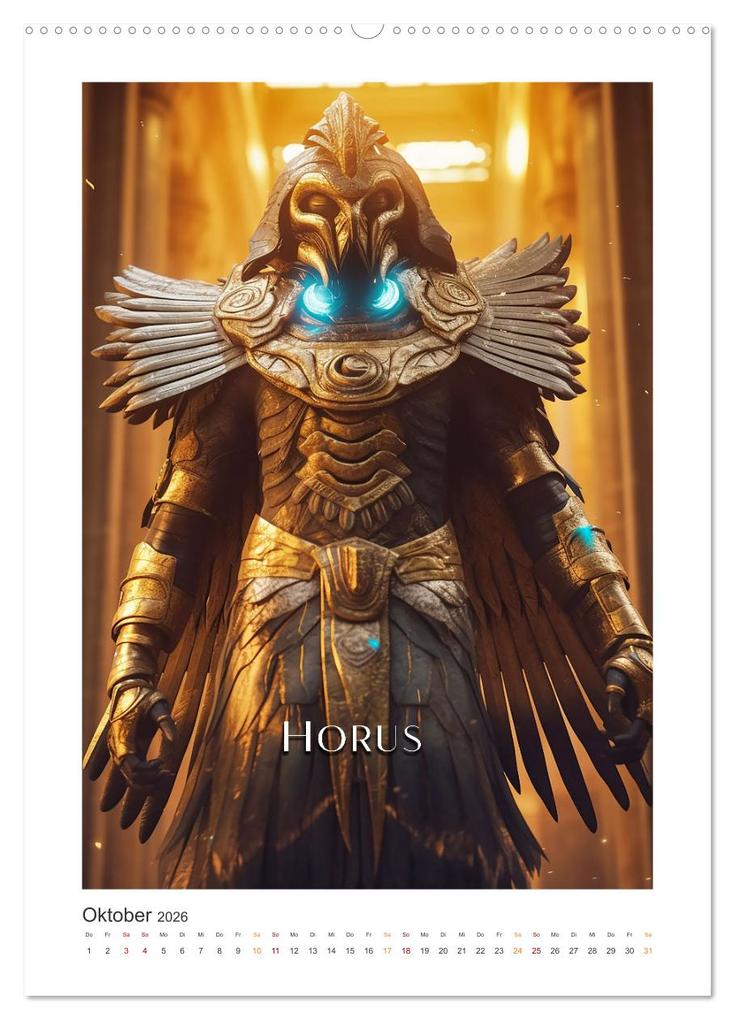 Weitere Ansicht: Ägytische Götter (Wandkalender 2026 DIN A2 hoch), CALVENDO Monatskalender | Steffen Gierok-Latniak, Calvendo