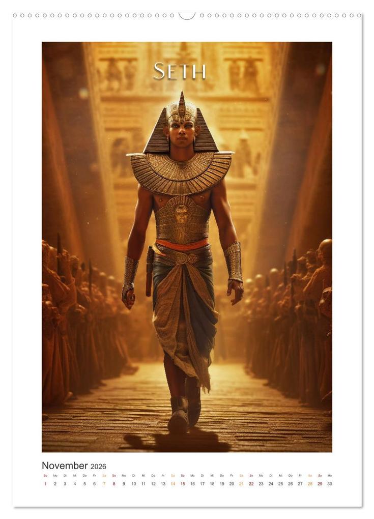 Weitere Ansicht: Ägytische Götter (Wandkalender 2026 DIN A2 hoch), CALVENDO Monatskalender | Steffen Gierok-Latniak, Calvendo