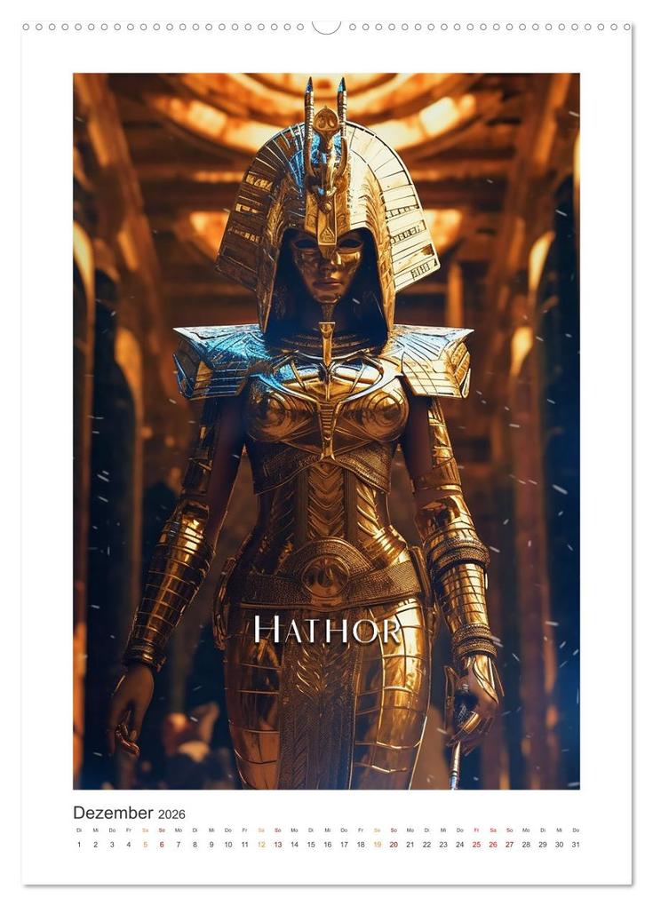 Weitere Ansicht: Ägytische Götter (Wandkalender 2026 DIN A2 hoch), CALVENDO Monatskalender | Steffen Gierok-Latniak, Calvendo