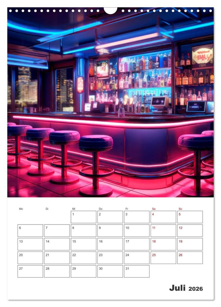 Weitere Ansicht: Bar- und Lounge-Atmosphäre (Wandkalender 2026 DIN A3 hoch), CALVENDO Monatskalender | Melanie Viola, Calvendo