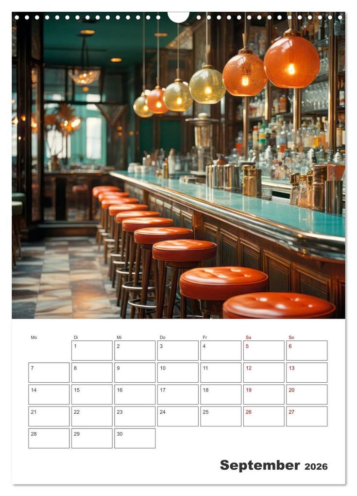 Weitere Ansicht: Bar- und Lounge-Atmosphäre (Wandkalender 2026 DIN A3 hoch), CALVENDO Monatskalender | Melanie Viola, Calvendo