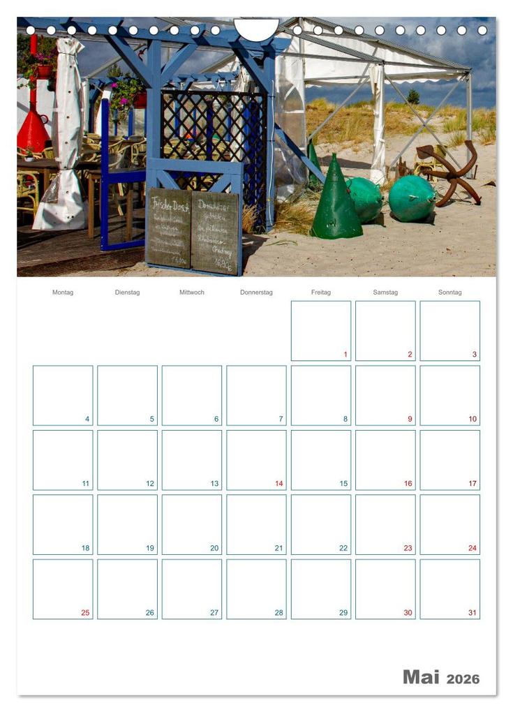 Weitere Ansicht: Ostseebad Prerow - Darßer Momente - Terminplaner (Wandkalender 2026 DIN A4 hoch), CALVENDO Monatskalender | Holger Felix, Calvendo