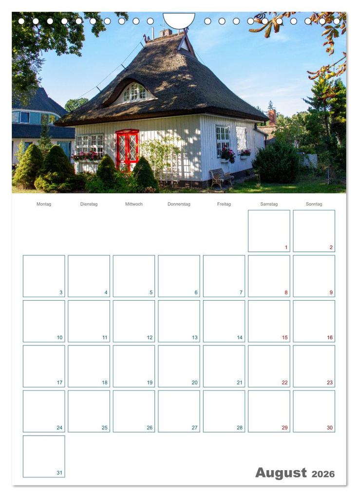 Weitere Ansicht: Ostseebad Prerow - Darßer Momente - Terminplaner (Wandkalender 2026 DIN A4 hoch), CALVENDO Monatskalender | Holger Felix, Calvendo