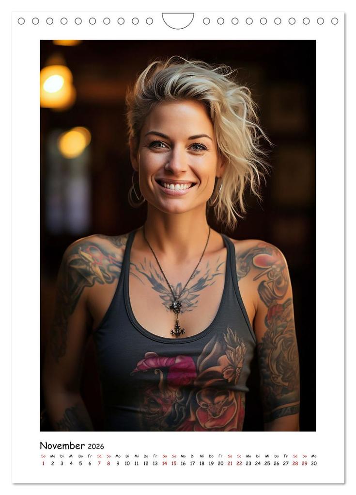 Weitere Ansicht: Tattoo to me too (Wandkalender 2026 DIN A4 hoch), CALVENDO Monatskalender | Kerstin Waurick, Calvendo