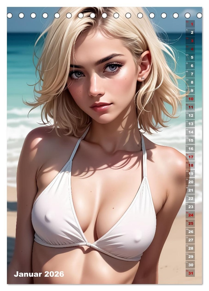 Weitere Ansicht: Bikini-Serenade (Tischkalender 2026 DIN A5 hoch), CALVENDO Monatskalender | Melipo-Art Melipo-Art, Calvendo, Melipo-Art