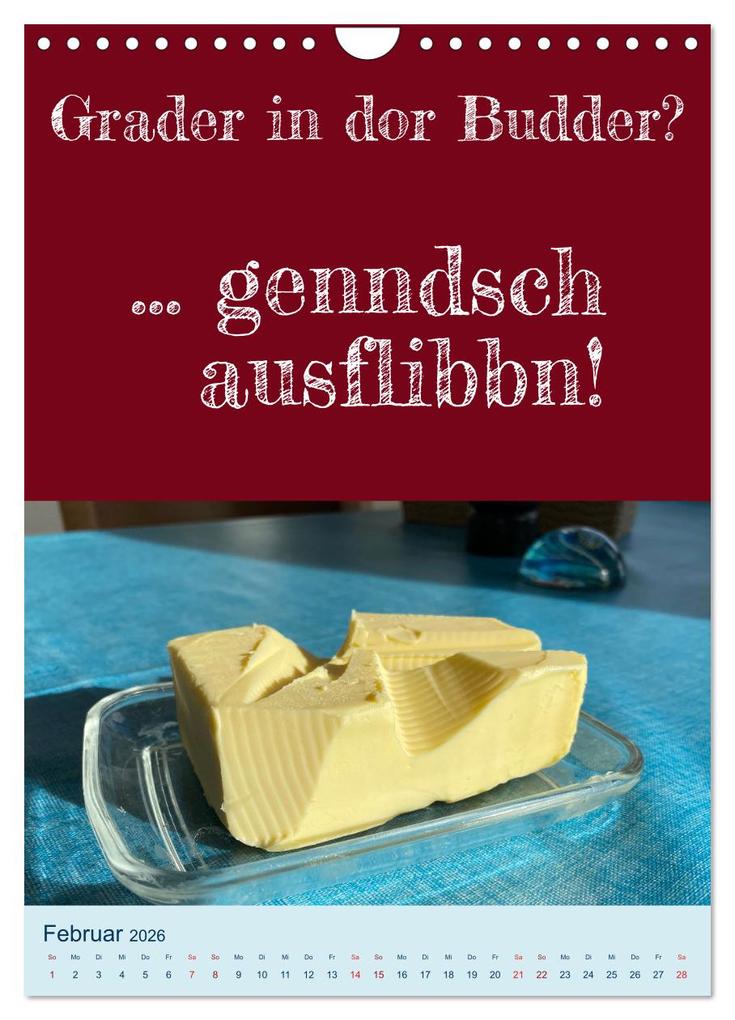 Weitere Ansicht: Ni schwäbborn! Mundart und Dialekt Kalender Sachsen (Wandkalender 2026 DIN A4 hoch), CALVENDO Monats | Sächsmaschine Sächsmaschine, Calvendo, Sächsmaschine