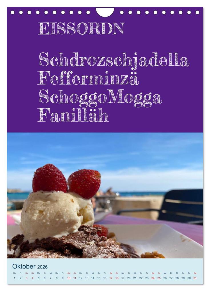 Weitere Ansicht: Ni schwäbborn! Mundart und Dialekt Kalender Sachsen (Wandkalender 2026 DIN A4 hoch), CALVENDO Monats | Sächsmaschine Sächsmaschine, Calvendo, Sächsmaschine