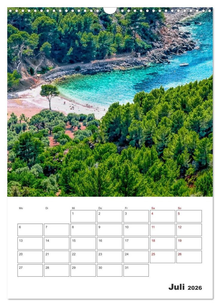Weitere Ansicht: Mallorca - Traumhafte Insel auf der Sonnenseite (Wandkalender 2026 DIN A3 hoch), CALVENDO Monatskalender | Dieter Meyer, Calvendo