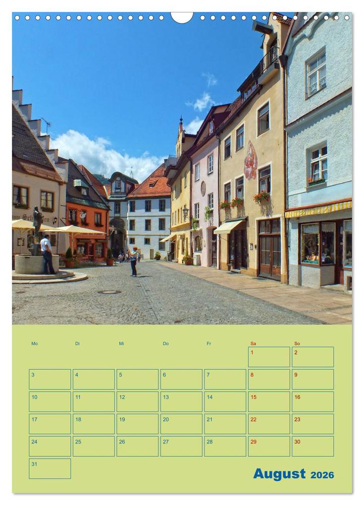 Weitere Ansicht: Füssen - Ein Allgäuer Terminplaner (Wandkalender 2026 DIN A3 hoch), CALVENDO Monatskalender | Holger Felix, Calvendo