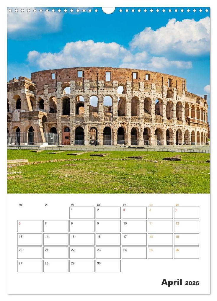 Weitere Ansicht: Rom - Kunst, Kultur und Geschichte (Wandkalender 2026 DIN A3 hoch), CALVENDO Monatskalender | Dieter Meyer, Calvendo