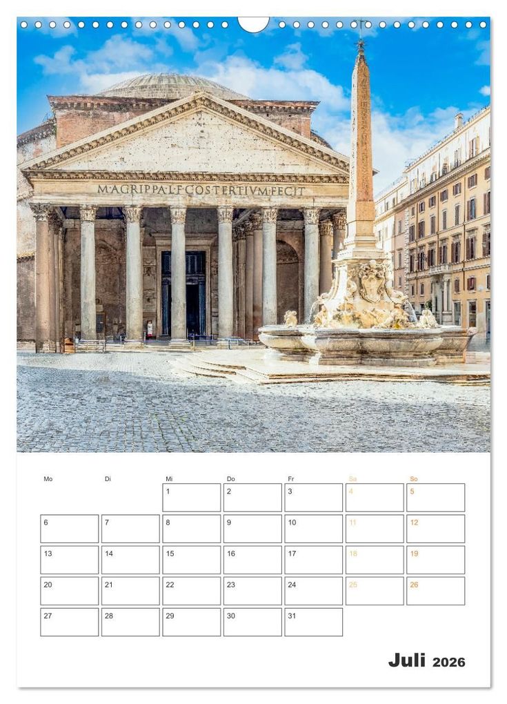 Weitere Ansicht: Rom - Kunst, Kultur und Geschichte (Wandkalender 2026 DIN A3 hoch), CALVENDO Monatskalender | Dieter Meyer, Calvendo
