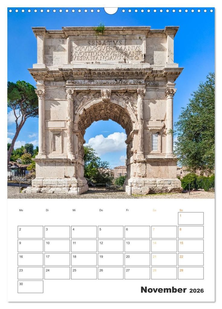Weitere Ansicht: Rom - Kunst, Kultur und Geschichte (Wandkalender 2026 DIN A3 hoch), CALVENDO Monatskalender | Dieter Meyer, Calvendo