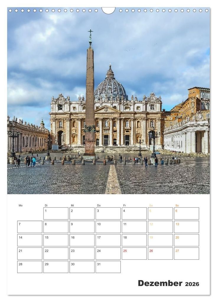 Weitere Ansicht: Rom - Kunst, Kultur und Geschichte (Wandkalender 2026 DIN A3 hoch), CALVENDO Monatskalender | Dieter Meyer, Calvendo