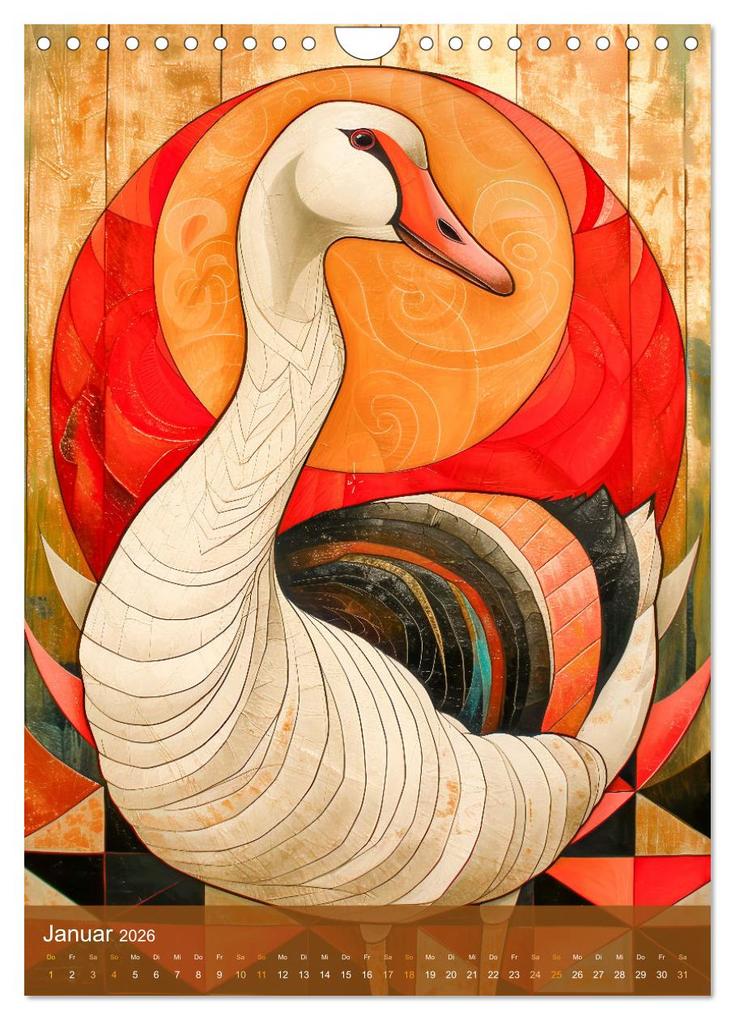 Weitere Ansicht: Totem-Tiere - Mythische Illustrationen von Krafttieren (Wandkalender 2026 DIN A4 hoch), CALVENDO Monatskalender | Anja Frost, Calvendo