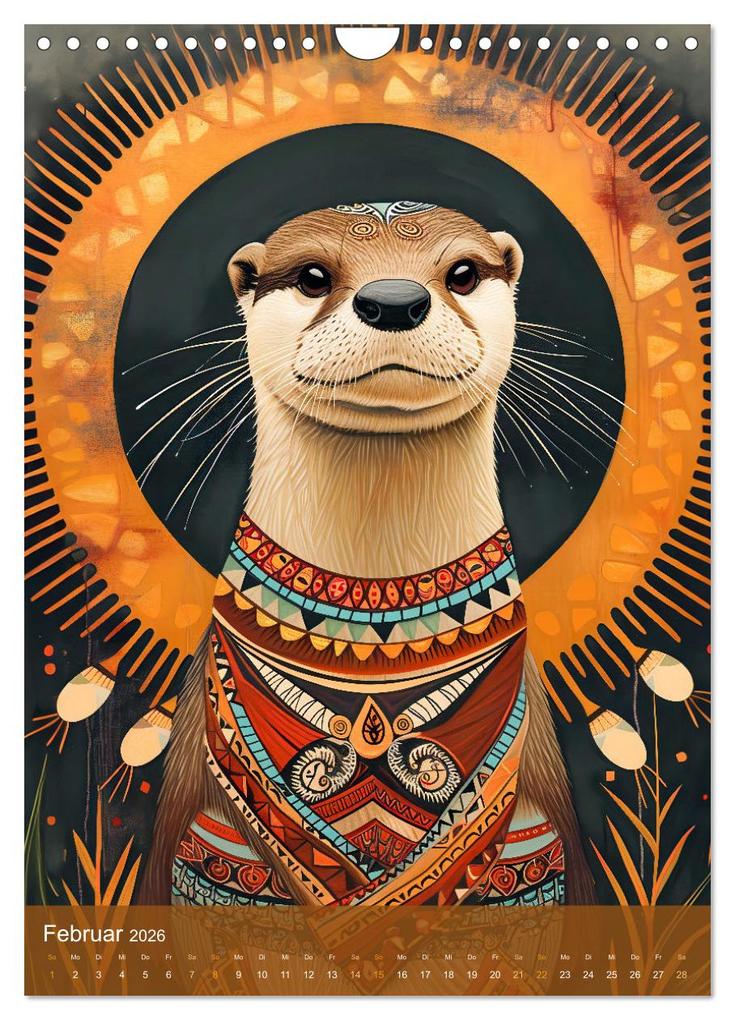 Weitere Ansicht: Totem-Tiere - Mythische Illustrationen von Krafttieren (Wandkalender 2026 DIN A4 hoch), CALVENDO Monatskalender | Anja Frost, Calvendo