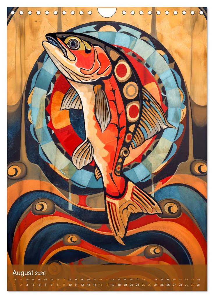 Weitere Ansicht: Totem-Tiere - Mythische Illustrationen von Krafttieren (Wandkalender 2026 DIN A4 hoch), CALVENDO Monatskalender | Anja Frost, Calvendo