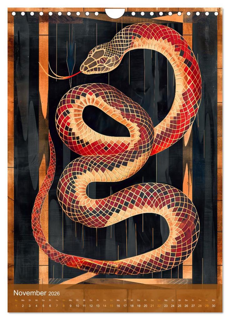 Weitere Ansicht: Totem-Tiere - Mythische Illustrationen von Krafttieren (Wandkalender 2026 DIN A4 hoch), CALVENDO Monatskalender | Anja Frost, Calvendo