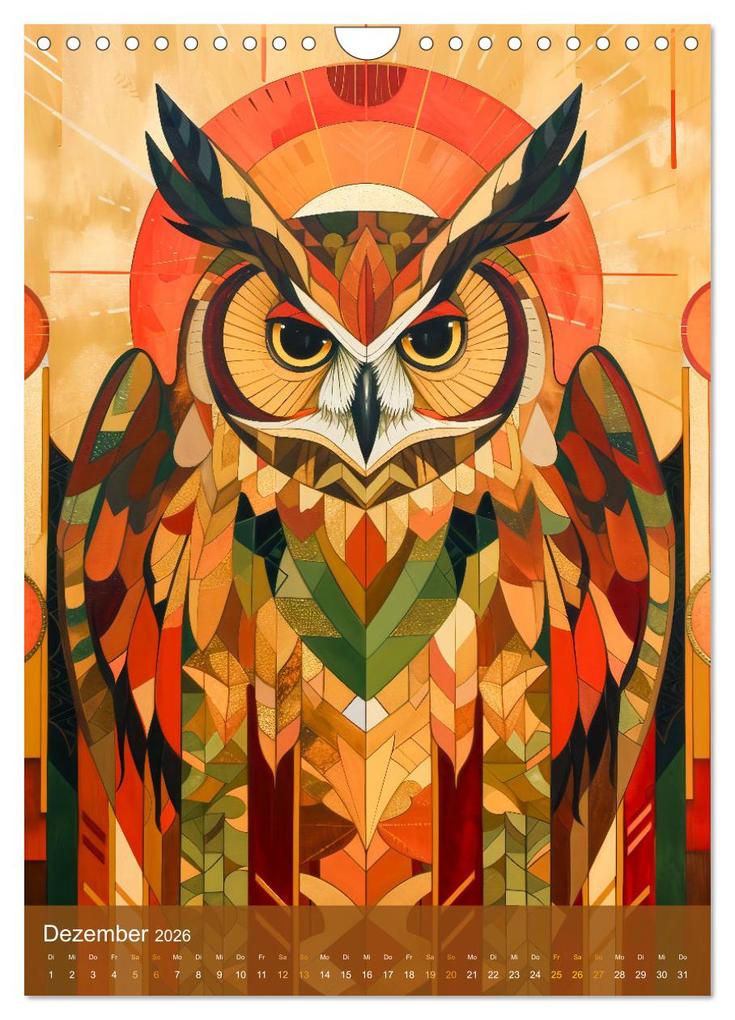 Weitere Ansicht: Totem-Tiere - Mythische Illustrationen von Krafttieren (Wandkalender 2026 DIN A4 hoch), CALVENDO Monatskalender | Anja Frost, Calvendo