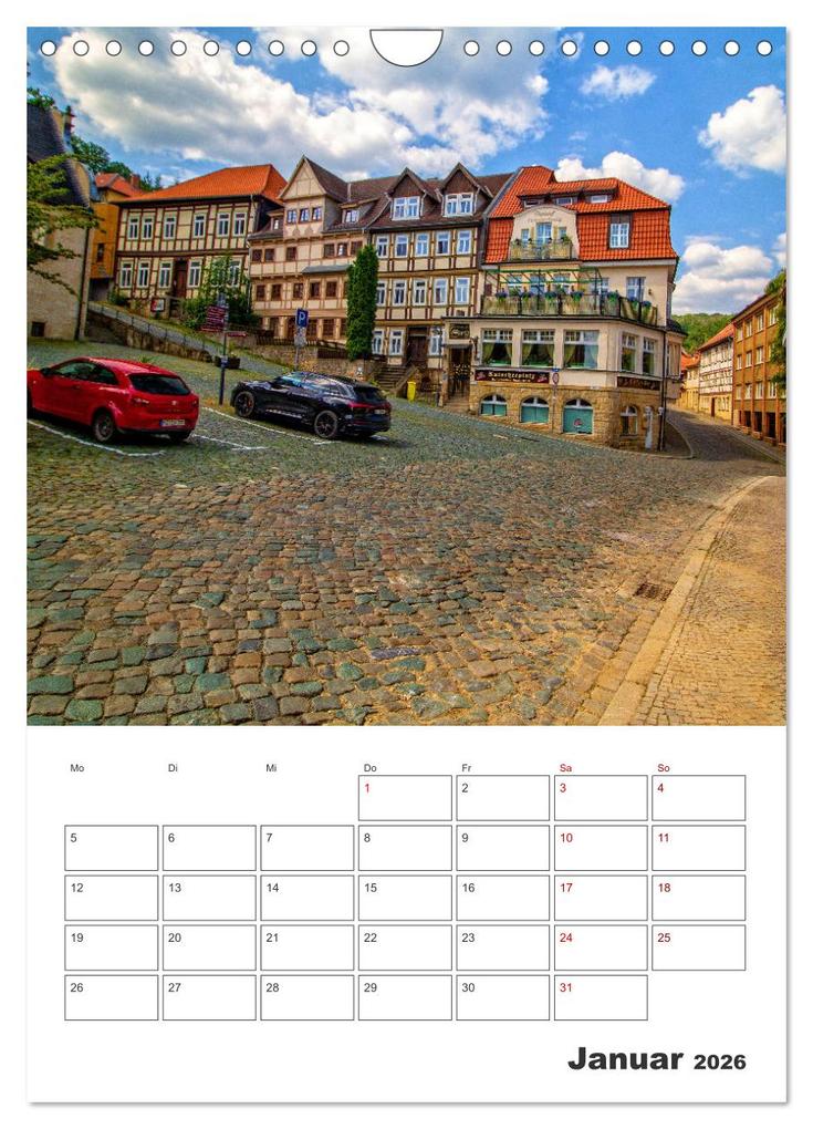 Weitere Ansicht: Blankenburg am Harz - Terminplaner (Wandkalender 2026 DIN A4 hoch), CALVENDO Monatskalender | Holger Felix, Calvendo